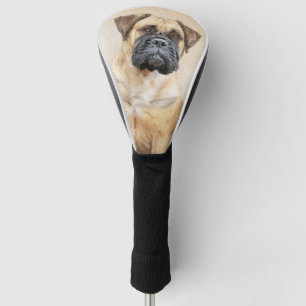 Couvre-club De Golf Bullmastiff Painting - Cute Original Dog Art