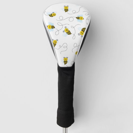 Couvre-club De Golf Bumblebee volant Jaune Noir Bumble Bee (Devant)