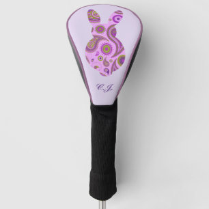 Couvre-club De Golf Bunny Funky dans Crazy Paisley