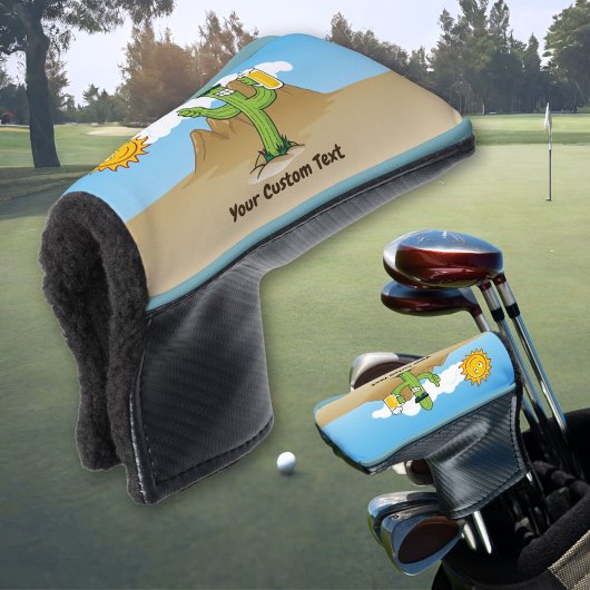 Couvre-club De Golf Cactus avec bière