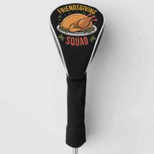 Couvre-club De Golf Cadeau de dîner de dinde Friendsgiving Squad corre