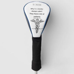 Couvre-club De Golf Cadeau de docteur drôle personnalisé