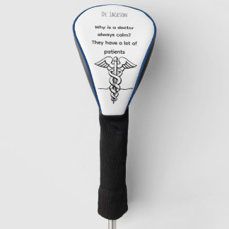 Couvre-club De Golf Cadeau de docteur drôle personnalisé