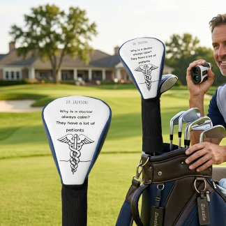 Couvre-club De Golf Cadeau de docteur drôle personnalisé