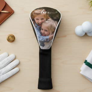 Couvre-club De Golf Cadeau de Modèle de Photo Manuscrite d'Amour pour 