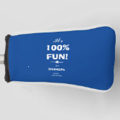 Couvre-club De Golf CADEAU POUR GRANDPA Nom Chic Script Classic (Devant)