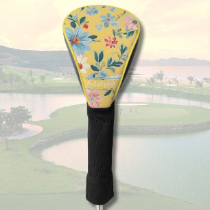 Couvre-club De Golf Cadeaux de fleurs rétro sur mesure pour les femmes