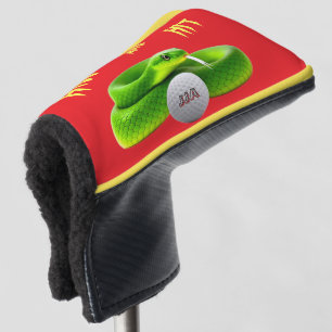 Couvre-club De Golf Cadeaux de golf personnalisés -serpent-