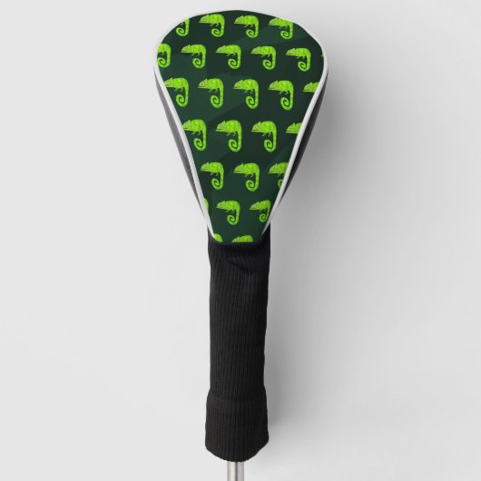 Couvre-club De Golf Caméléon mignon vert (Devant)