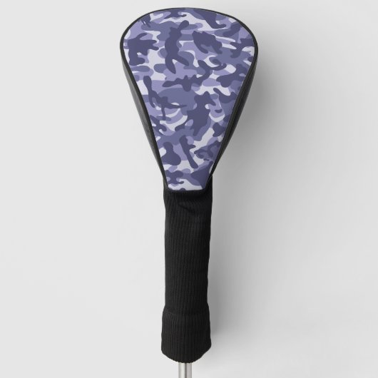 Couvre-club De Golf Camouflage de la marine violette (Devant)