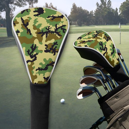 Couvre-club De Golf Camouflage des bois