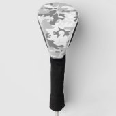Couvre-club De Golf Camouflage gris neige d'hiver, Militaire, Armée (Devant)