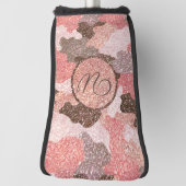 Couvre-club De Golf Camouflage Rose Gold Parties scintillant Camo Glam (Tourné à 90°)