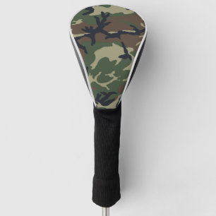 Couvre-club De Golf Camouflage vert Brown