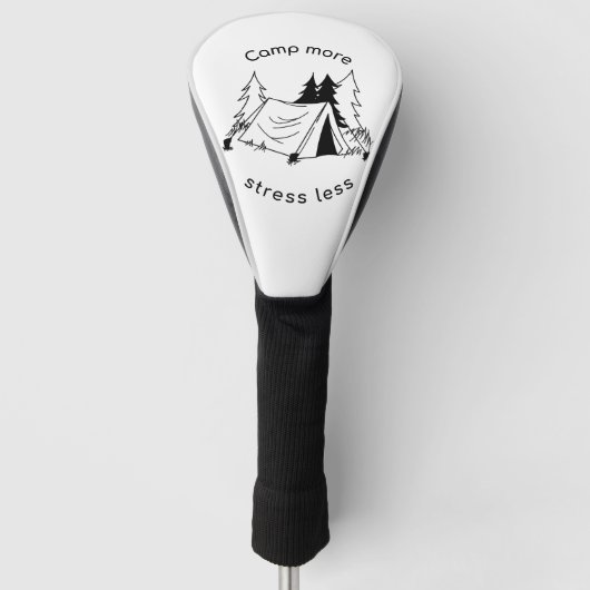 Couvre-club De Golf camp plus de stress moins (Devant)
