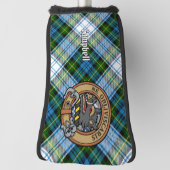 Couvre-club De Golf Campbell Crest sur la robe Tartan Golf Head Coque (Tourné à 90°)
