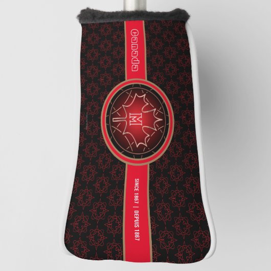 Couvre-club De Golf Canada monogrammé (Tourné à 90°)