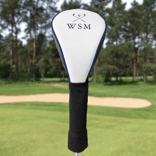 Couvre-club De Golf Canons de golf personnalisés classiques monogramme