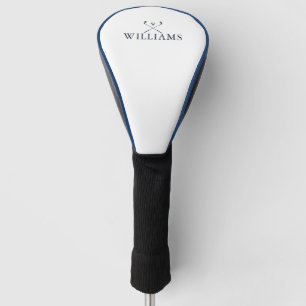 Couvre-club De Golf Canons de golf personnalisés Navy Blue avec nom