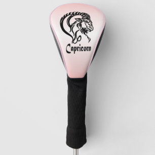 Couvre-club De Golf Capricorne Argenté le Chèvre de Mer Zodiaque