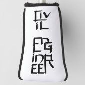 Couvre-club De Golf Caractère du génie civil (Tourné à 90°)