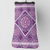 Couvre-club De Golf Cardinal Red Rosace (Tourné à 90°)