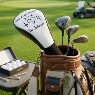 Couvre-club De Golf Cardiologue personnalisé Drôle Meilleur Médecin