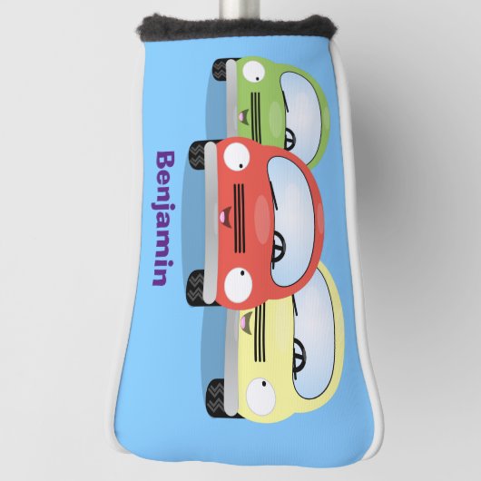 Couvre-club De Golf Caricature de voitures Cute kawaii (Tourné à 90°)