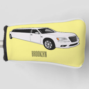 Couvre-club De Golf Caricature limousine