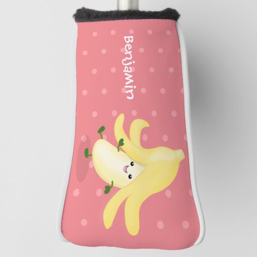 Couvre-club De Golf Caricature sur la banane de Cute kawaii (Tourné à 90°)