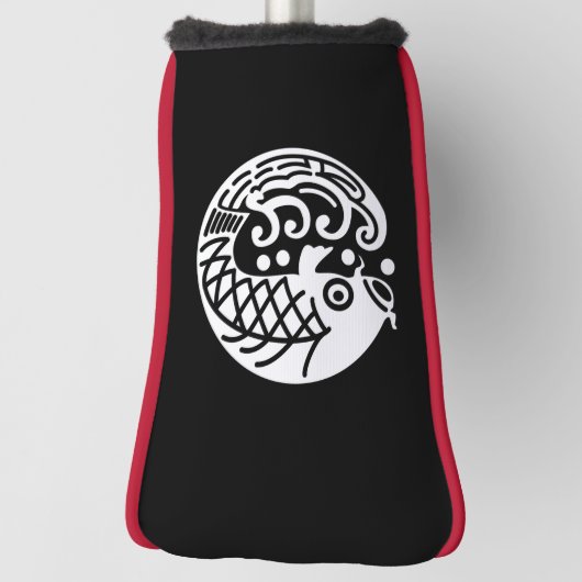 Couvre-club De Golf Carpe et onde (Tourné à 90°)