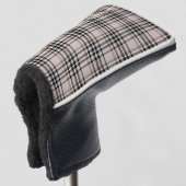 Couvre-club De Golf Carreaux Beige (Devant 3/4)