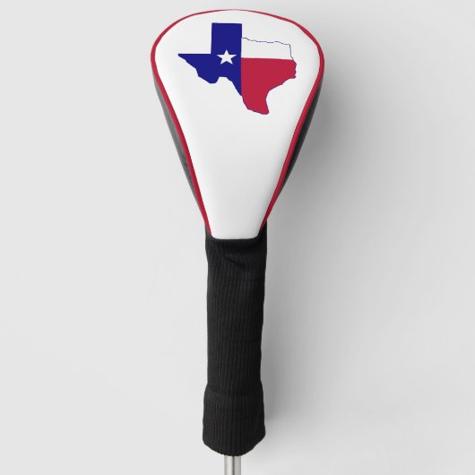 Couvre-club De Golf Carte de drapeau du Texas (Devant)
