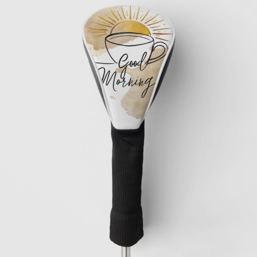 Couvre-club De Golf Carte postale Good Morning (Devant)
