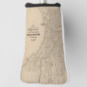 Couvre-club De Golf Carte vintage Milwaukee, Wisconsin (Tourné à 90°)