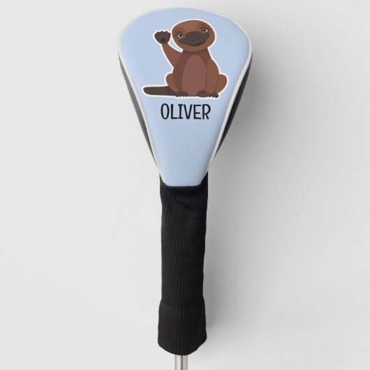 Couvre-club De Golf Cartoon Australian Cute Platypus (Devant)