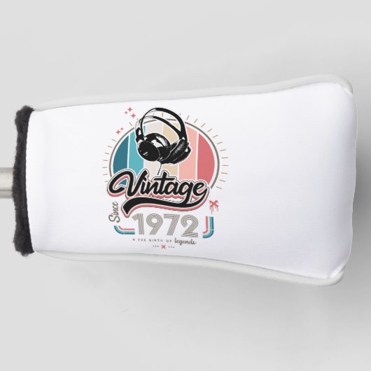 Couvre-club De Golf Casques vintages depuis 1972 (Devant)