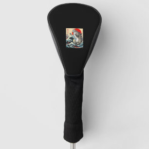 Couvre-club De Golf Catzilla Chat Art Japonais Dons De Chat Drôle Pour