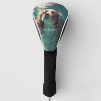 Couvre-club De Golf Cavalier King Charles Spaniel chien nager 005