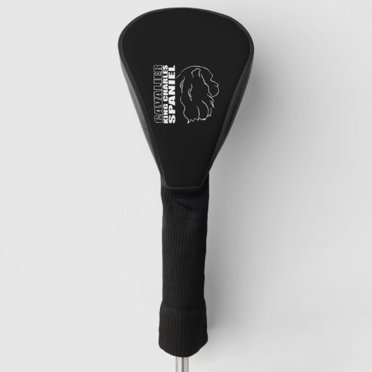 Couvre-club De Golf Cavalier King Charles Spaniel Profil chien maman (Devant)