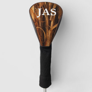 Couvre-club De Golf Cèdre texturé en écorce de bois