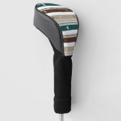 Couvre-club De Golf Celestial Modern Triple Stripe Golf Driver Cover (Incliné)