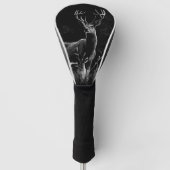 Couvre-club De Golf Cerf aux bois encadrés par champ et arbre (Devant)