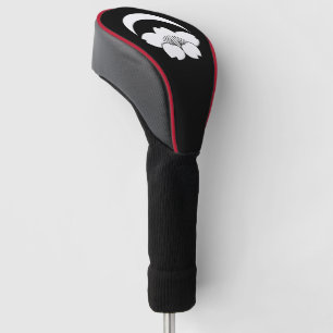Couvre-club De Golf Cerisier en fleurs sous le croissant de lune