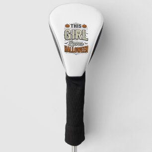 Couvre-club De Golf Cette fille aime le design de t-shirt vintage Hall