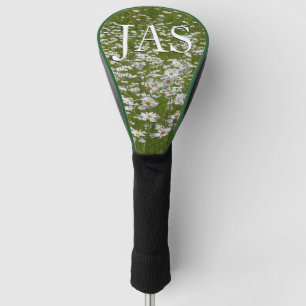 Couvre-club De Golf Champ de marguerites Fleurs sauvages de l'Alaska