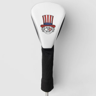 Couvre-club De Golf Chapeau haut de forme à l'envers patriotique dessi