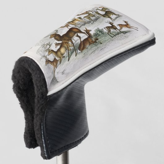 Couvre-club De Golf Chapeau Red Deer Personnalisé, Dos, Roebuck, Cerf  (Devant 3/4)
