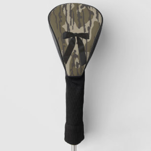 Couvre-club De Golf Chasse Fille Bottom Lands Camo Noir Ruban Nœud