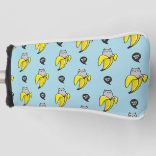 Couvre-club De Golf Chat en banane
